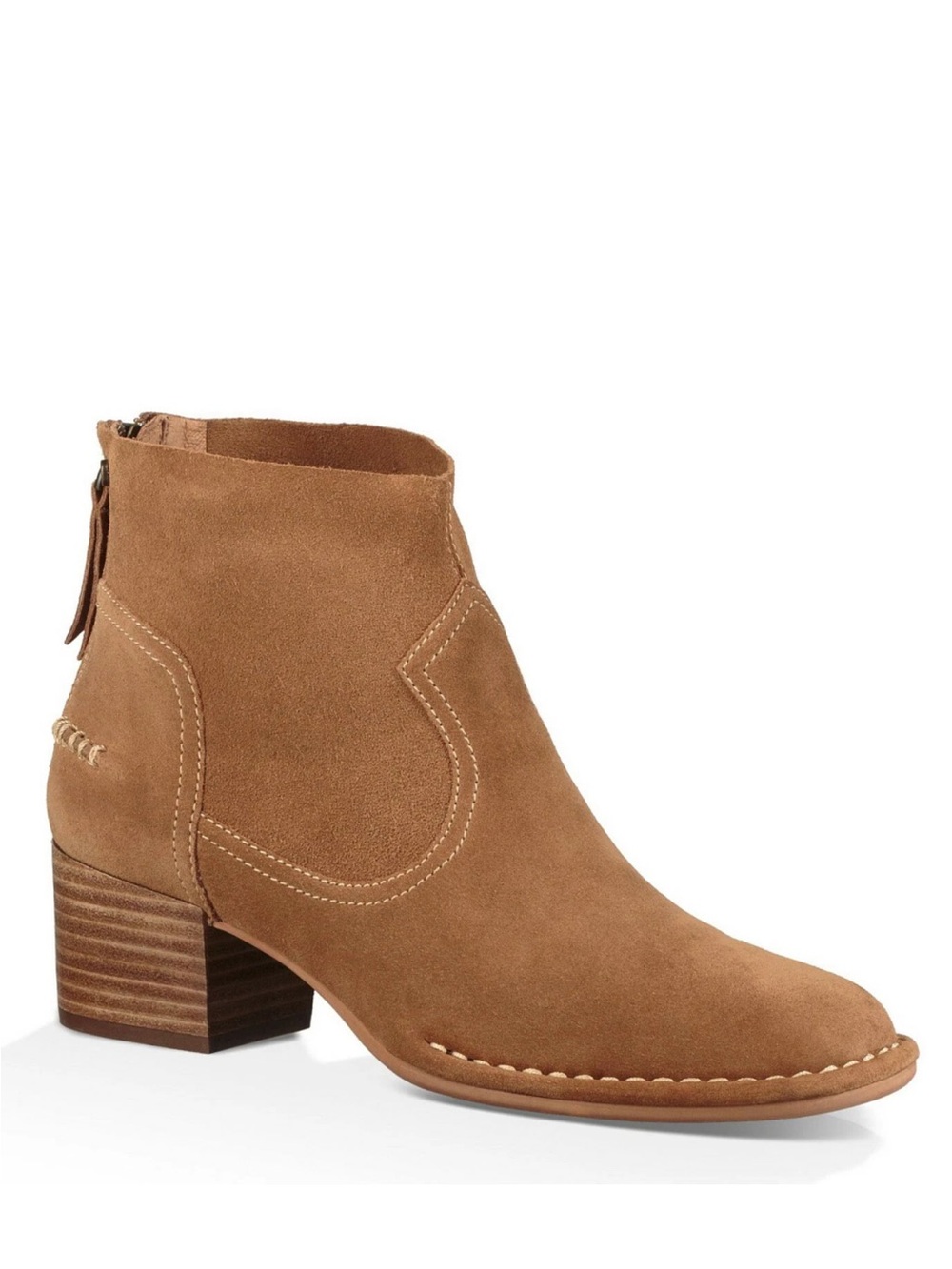 UGG Bandera Chestnut Suede Western Ankle Boots Size 12